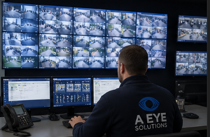 A Eye Solutions 24/7 CCTV monitoring room